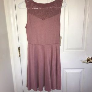 Francesca’s Rose Skater Dress New with Tags